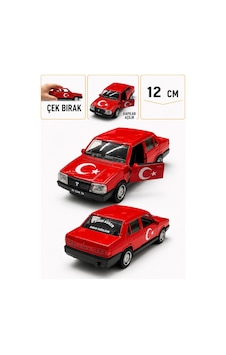 1:36 Ölçek Tofaş Metal Model Araba - Kırmızı 1:36 Ölçek Tofaş Metal Model Araba - Kırmızı