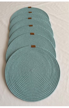Yuvarlak Amerikan Servis Sofra Altlığı, Masa Dekoru Supla 33x33 6lı Mint Yuvarlak Amerikan Servis Sofra Altlığı, Masa Dekoru Supla 33x33 6lı Mint