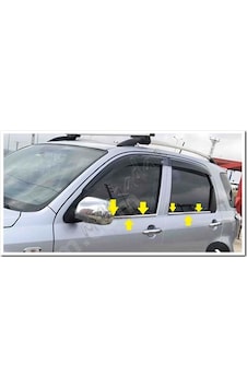 Daihatsu Terios Krom Cam Çıtası 2006-2017 4 Parça Paslanmaz Çelik Daihatsu Terios Krom Cam Çıtası 2006-2017 4 Parça Paslanmaz Çelik