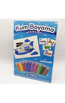 Kaptan Kanat Uçak Kum Boyama Aktivite Seti