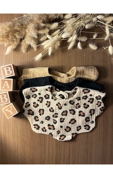 Venedy's Wild Trio Bib Set Leopar