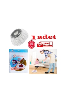 Safir Wermoplast Yedek Mikrofiber Vileda Mop Ucu Başlığı 1 Adet Safir Wermoplast Yedek Mikrofiber Vileda Mop Ucu Başlığı 1 Adet
