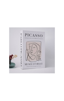 Kitap Görünümlü Dekoratif Kutu Picasso, İskandinav Tarzı Kitap Şeklinde Saklama Kutusu - Bgadekkutupcsso Kitap Görünümlü Dekoratif Kutu Picasso, İskandinav Tarzı Kitap Şeklinde Saklama Kutusu - Bgadekkutupcsso