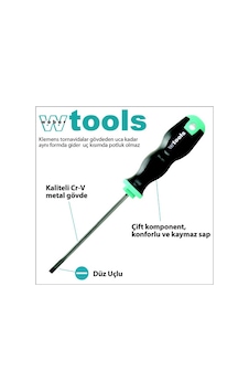 Weber Tools Düz Uçlu Klemens Tornavida 35 x 100 MM Weber Tools Düz Uçlu Klemens Tornavida 35 x 100 MM