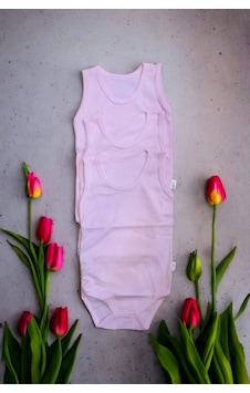 Salar Ticaret Bebek Basic Ribana Bisiklet Yaka Fitilli 3lü Atlet Body -pembe Pembe Salar Ticaret Bebek Basic Ribana Bisiklet Yaka Fitilli 3lü Atlet Body -pembe Pembe