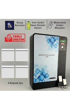 Azcorp Kepenk Güç Kaynağı Ups 1000watt 4 Çıkışlı Ve 2 Kumandalı