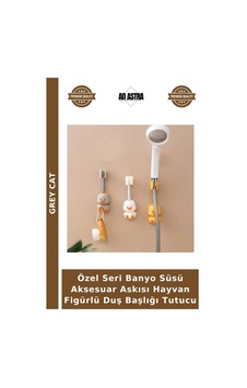 Özel Seri Banyo Süsü Aksesuar Askısı Hayvan Figürlü Duş Başlığı Tutucu Çok Renkli Özel Seri Banyo Süsü Aksesuar Askısı Hayvan Figürlü Duş Başlığı Tutucu Çok Renkli