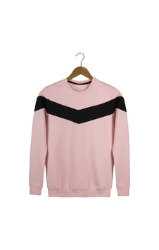 Terapi Men Erkek Bisiklet Yaka Pembe Sweatshirt Pembe Terapi Men Erkek Bisiklet Yaka Pembe Sweatshirt Pembe