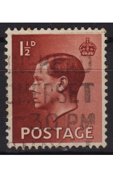 Kral 8. Edward 1,5 Penny Damgalı Pul 1936. Birleşik Krallık-ingiltere. Kral 8. Edward 1,5 Penny Damgalı Pul 1936. Birleşik Krallık-ingiltere.