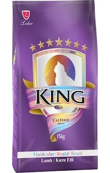 King Multicolor Kuzu Etli Renkli Taneli Yetişkin Kedi Maması 15 KG King Multicolor Kuzu Etli Renkli Taneli Yetişkin Kedi Maması 15 KG