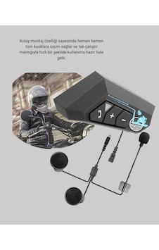 Bt22 Kask İçi Bluetooth Kulaklık Hızlı Eşleşme Ve Gürültü Önleyici Mikrofon Yeni Nesil Diğer Bt22 Kask İçi Bluetooth Kulaklık Hızlı Eşleşme Ve Gürültü Önleyici Mikrofon Yeni Nesil Diğer