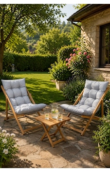 Reyo Bysay Ahşap Katlanabilir Taşınır Puf Minderli Şezlong Balkon Sandalyesi Takımı 3 Lü Set Gri Reyo Bysay Ahşap Katlanabilir Taşınır Puf Minderli Şezlong Balkon Sandalyesi Takımı 3 Lü Set Gri