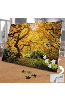 Sararmış Ağaç Yaprakları 240 Parça Puzzle Yapboz-74857 Sararmış Ağaç Yaprakları 240 Parça Puzzle Yapboz-74857
