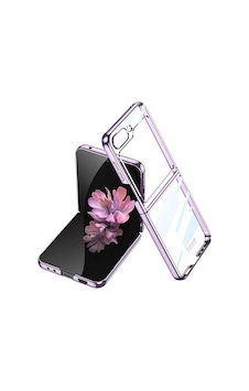 Galaxy Uyumlu Z Flip 6 Kılıf Zore Full Camlı Kıpta Kapak Mor Galaxy Uyumlu Z Flip 6 Kılıf Zore Full Camlı Kıpta Kapak Mor
