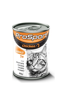 Prosport Chunk Tavuk Etli Yetişkin Kedi Konserve Mama 400 G Prosport Chunk Tavuk Etli Yetişkin Kedi Konserve Mama 400 G