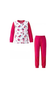 Kız Çocuk Pamuklu Desenli Pijama Takımı 6068-02 Fuşya Fuşya Kız Çocuk Pamuklu Desenli Pijama Takımı 6068-02 Fuşya Fuşya