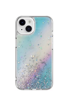 Apple Uyumlu iPhone 14 Kılıf Parlayan Simli Şeffaf Lisanslı Switcheasy Starfield Kapak Colorful Apple Uyumlu iPhone 14 Kılıf Parlayan Simli Şeffaf Lisanslı Switcheasy Starfield Kapak Colorful