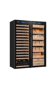 Lubinski Siyah Çift Kabin Elektronik Puro Dolabı - Şarap Dolabı Cw1600 Lb-042 Lubinski Siyah Çift Kabin Elektronik Puro Dolabı - Şarap Dolabı Cw1600 Lb-042