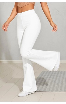 Defymoda Kadın Pantolun Ispanyol Paça Beyaz Defymoda Kadın Pantolun Ispanyol Paça Beyaz