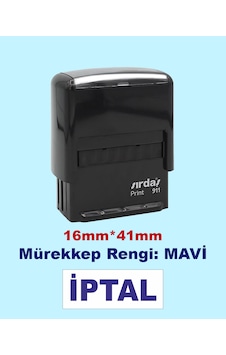 İptal Kaşesi, 911 41mm 16mm Mavi Keçeli Otomatik Kaşe İptal Kaşesi, 911 41mm 16mm Mavi Keçeli Otomatik Kaşe