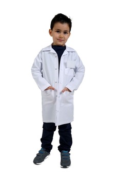 Peri Hediyelik Çocuk Doktor Önlüğü Beyaz