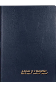 Iş Sağlığı Ve Güvenliğine Ilişkin Tespit Ve Öneri Defteri Ciltli N11.1534 Iş Sağlığı Ve Güvenliğine Ilişkin Tespit Ve Öneri Defteri Ciltli N11.1534