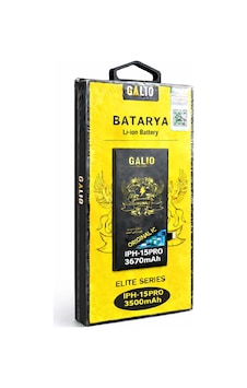 Galıo Elite Series Apple Uyumlu iPhone 15 Pro Batarya 3500mah Li-ıon Ic Galıo Elite Series Apple Uyumlu iPhone 15 Pro Batarya 3500mah Li-ıon Ic