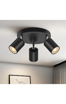 Mylights Üçlü 30 Cm Led Avize Led Spot Gün Işığı Ampullü Siyah Mylights Üçlü 30 Cm Led Avize Led Spot Gün Işığı Ampullü Siyah