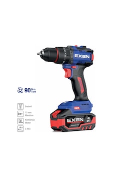Exen EN 294 DS 21V 4AH 90 NM Kömürsüz Darbeli Şarjlı Matkap