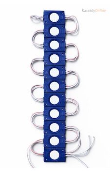 12volt 2.4watt Kare Cob Modül Led Ip65 Dış Mekan 10 Adet Mavi 12volt 2.4watt Kare Cob Modül Led Ip65 Dış Mekan 10 Adet Mavi