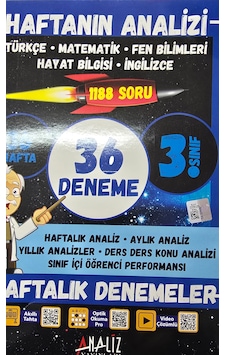 3.sınıf Haftanın Analizi.analiz Yayınları 3.sınıf Haftanın Analizi.analiz Yayınları