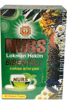 Nurs Lokman Hekim Biberiyeli Karışık Bitki Süzen Poşet Çay 42'li Nurs Lokman Hekim Biberiyeli Karışık Bitki Süzen Poşet Çay 42'li
