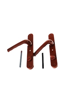 Banyo-wc - Kilitli Kahve Rengi Pvc Kapı Kolu Banyo-wc - Kilitli Kahve Rengi Pvc Kapı Kolu