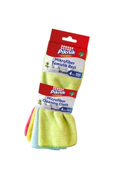 Piknik Mikrofiber Temizlik Bezi 4'lü Piknik Mikrofiber Temizlik Bezi 4'lü