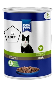 Paw Paw Joleli Kuzu Etli Yetişkin Kedi Konservesi 12 x 400 G Paw Paw Joleli Kuzu Etli Yetişkin Kedi Konservesi 12 x 400 G