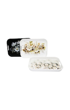 Harmony Time As-143-g Saray Çiçek Desenli Plastik Dikdörtgen Tepsi 35x25cm- 24'li Paket Harmony Time As-143-g Saray Çiçek Desenli Plastik Dikdörtgen Tepsi 35x25cm- 24'li Paket