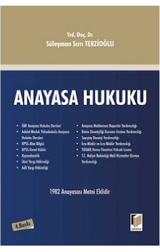 Anayasa Hukuku Süleyman Sırrı Terzioğlu 2.El