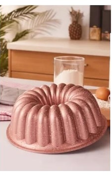 Eda Papatya 26 cm Döküm Granit Kek Kalıbı Rose Eda Papatya 26 cm Döküm Granit Kek Kalıbı Rose