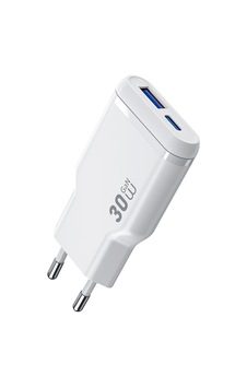 Wiwu Wi-g033 Essen Slim Serisi Gan Tech Pd Hızlı Şarj Özellikli Şarj Başlığı 30w Beyaz