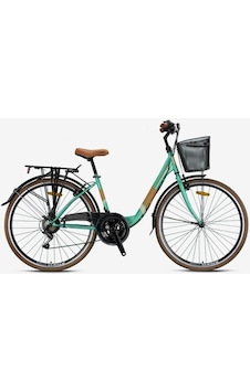 Kron Tetra 3.0 - 26" City Bike - 15' - 21 Vites - V.b. - Mint Yeşili-kahverengi/bej Mint Yeşili