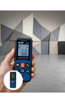 Astraltech Lazer Metre 50 Metre Ölçüm Kapasitesi Ve Dijital Ekran