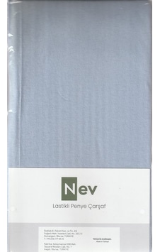 Nev Penye Çarşaf Fitted Mavi 160x200+30 Nev Penye Çarşaf Fitted Mavi 160x200+30