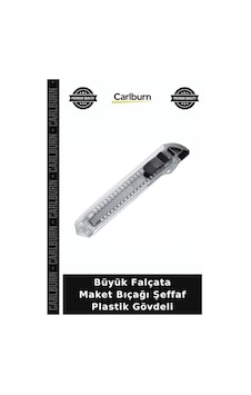 Özel Üretim Ofis Hobi Kırtasiye Kesici Büyük Falçata - Maket Bıçağı - Şeffaf Plastik Gövdeli Özel Üretim Ofis Hobi Kırtasiye Kesici Büyük Falçata - Maket Bıçağı - Şeffaf Plastik Gövdeli