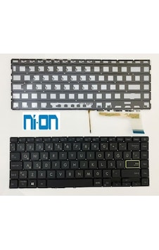 Nion Asus Vivobook S435e Uyumlu Notebook Klavye Siyah Aydınlatmalı Tr Nion Asus Vivobook S435e Uyumlu Notebook Klavye Siyah Aydınlatmalı Tr