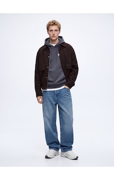 LTB Relaxed Fit Süet Görünümlü Kahverengi Mont LTB Relaxed Fit Süet Görünümlü Kahverengi Mont