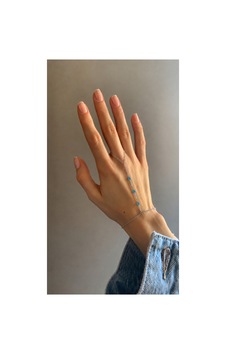 Riviera Collection Azure Turkuaz Kalpli Mineli Zirkon Taşlı Şahmeran Gümüş Gümüş