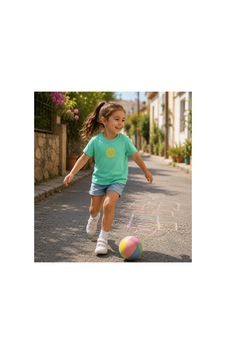 Tuffy Kids Kız Çocuk Güneş Baskılı Kısa Kollu Tişört Mint