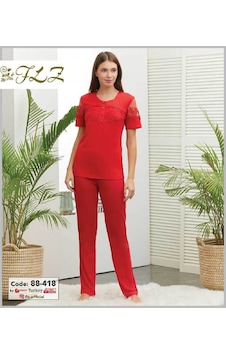 Dowry Flz 88-418 Kısa Kollu Bayan Pijama Takımı-2312-SİYAH Siyah Dowry Flz 88-418 Kısa Kollu Bayan Pijama Takımı-2312-SİYAH Siyah