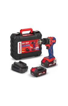 Workpro Wp390020 20volt 4.0ah Li-ion 65nm. Çift Akülü Kömürsüz Profesyonel Şarjlı Darbeli Matkap Workpro Wp390020 20volt 4.0ah Li-ion 65nm. Çift Akülü Kömürsüz Profesyonel Şarjlı Darbeli Matkap