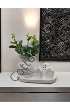 Cottonova C54 Dekoratif Vazo Ve Ev Figür 3lü Set